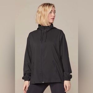 Black Sideline Full-Zip Windbreaker
